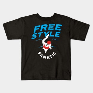 Womens Freestyle Fanatic Swim 2 Kids T-Shirt